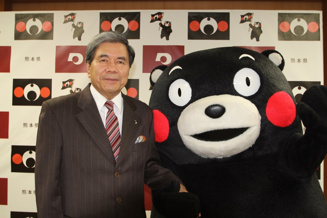 熊本縣蒲島郁夫知事之致謝辭(写真)